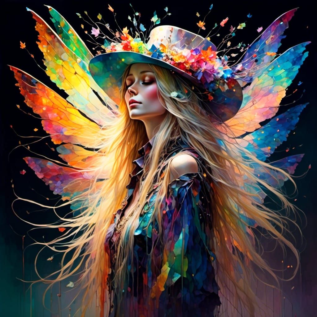 Happily content fairy