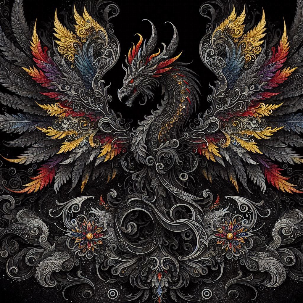 metal melting Intricate Detals Dragon