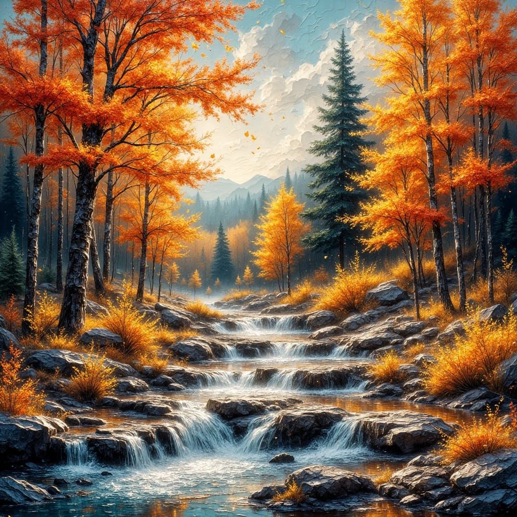 A Stream Runs Through the Start of Autumn