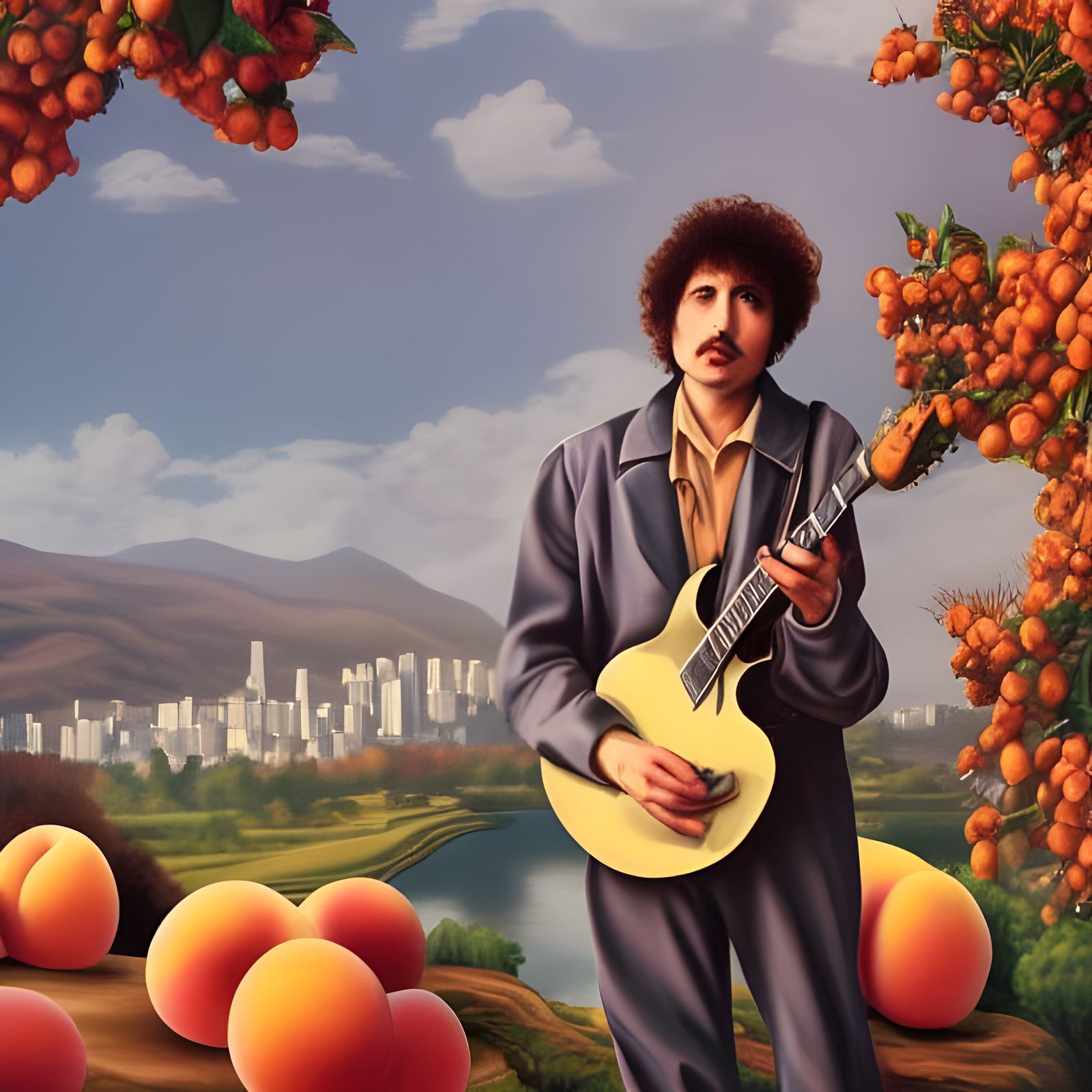 Moving To The Country Eat A Lot Of Peaches Movin' to the country, gonna eat a lot of peaches - AI Generated