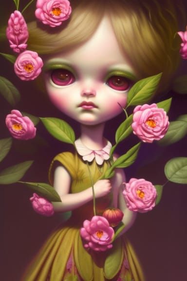 Blythe, Fairy , flowers , Mark ryden, margaret keane  , Lisa...