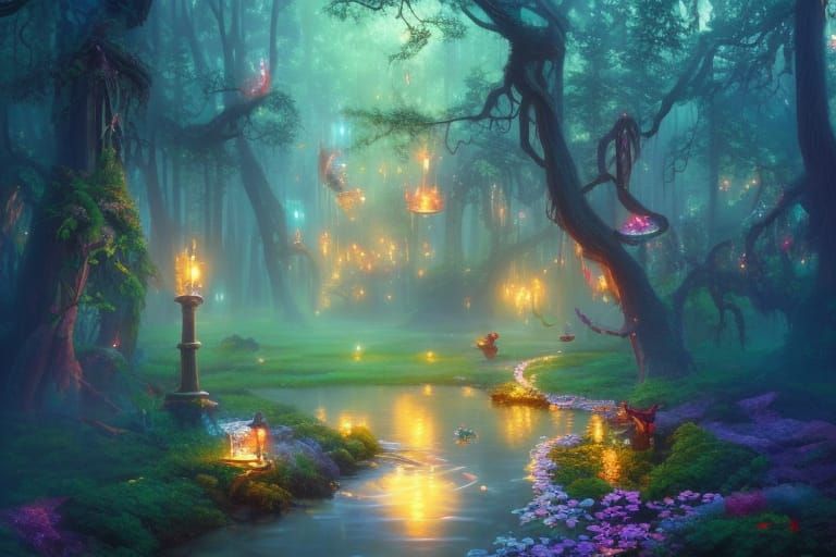 Enchanted Forest - AI Generated Artwork - NightCafe Creator