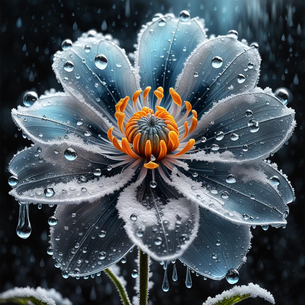 Frozen flower