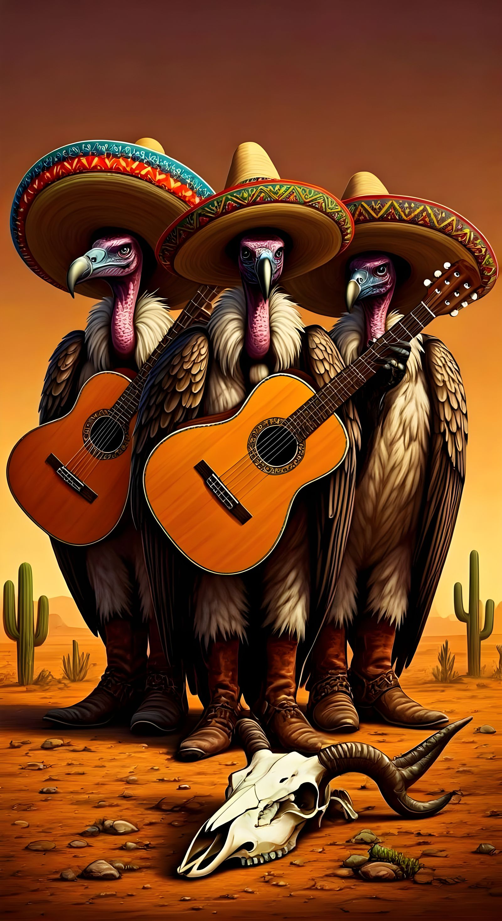 Drunkinos Cantina con una banda de mariachis asesina, de los Tres Buitres  by @GRK_Astronomer