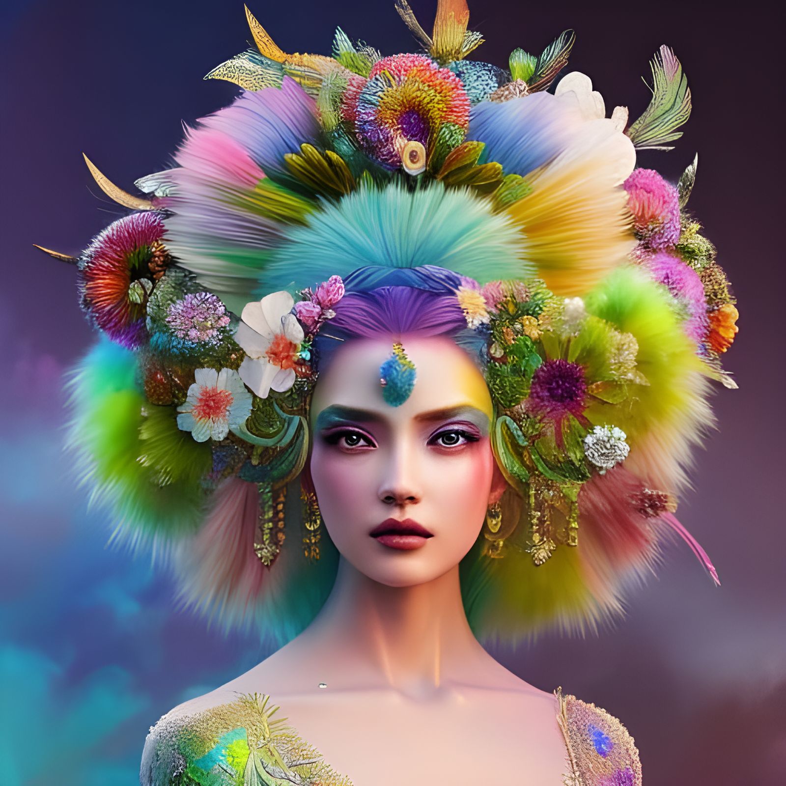 Prismatic Goddess  by @BlakeRaven