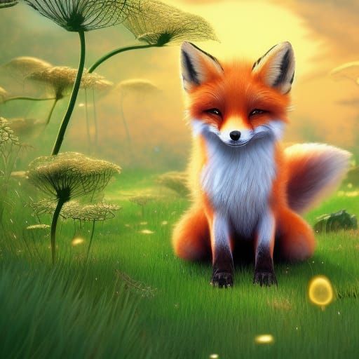 Smiling fox - AI Generated Artwork - NightCafe Creator