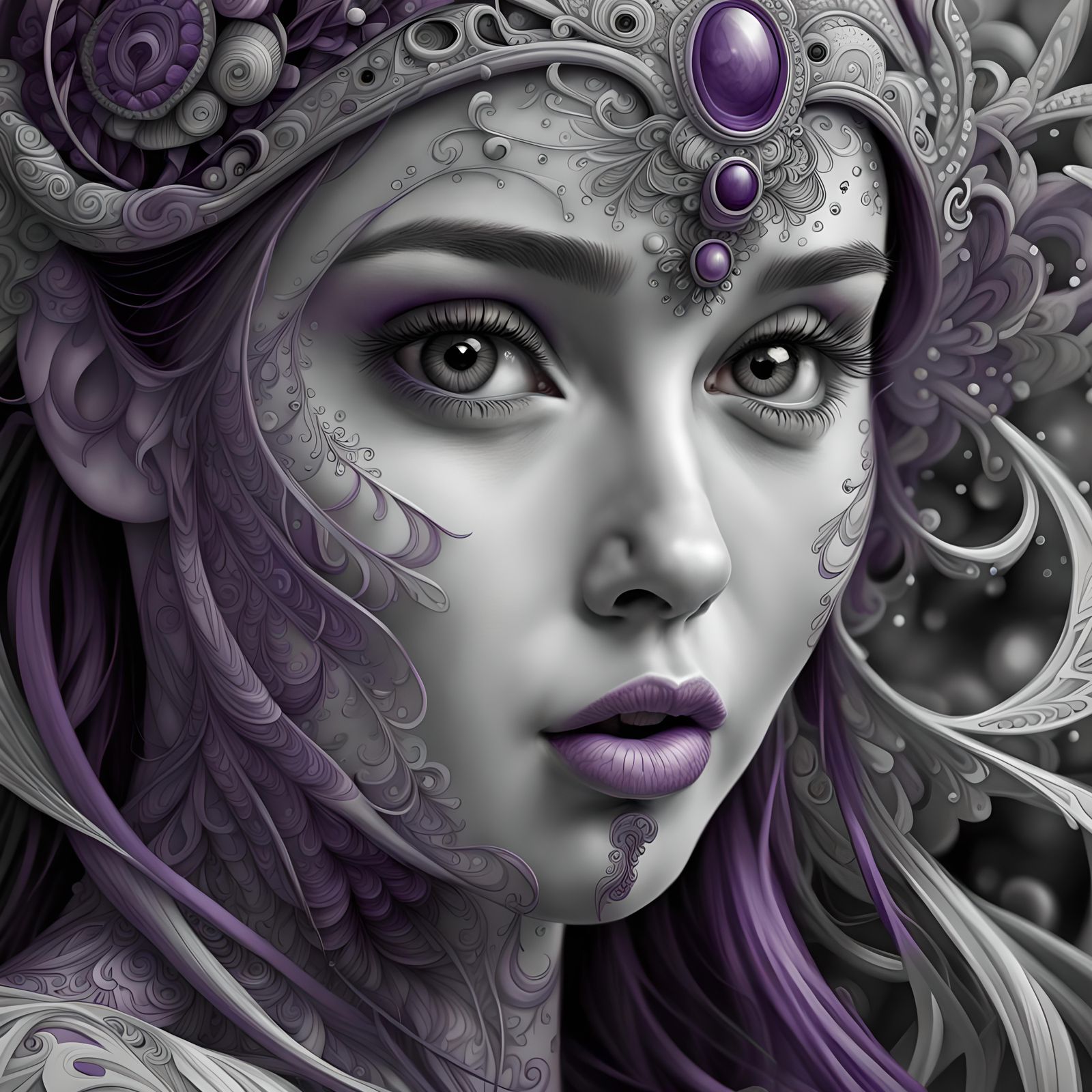 Lysandra: Whispers of Amethyst Grace