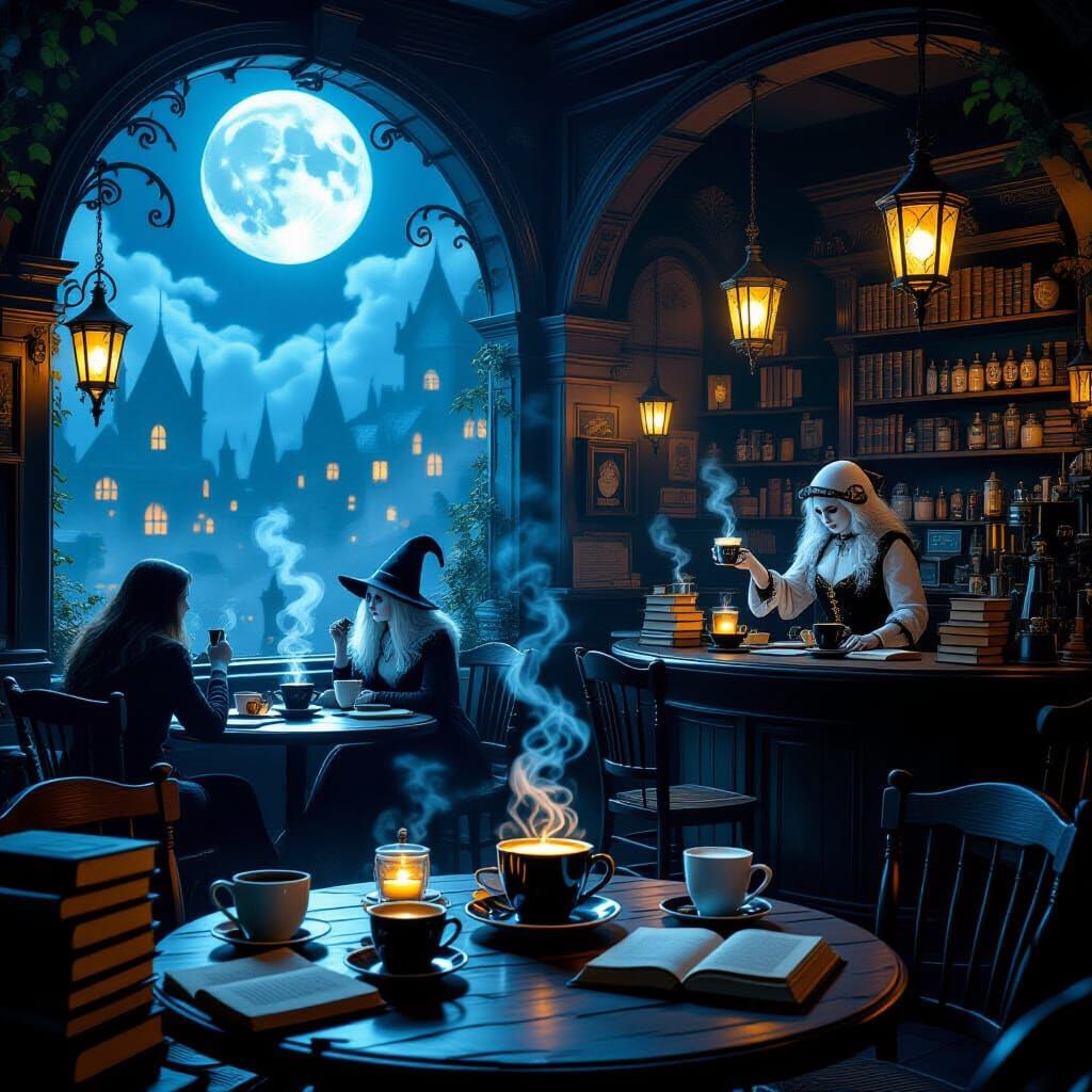 Enchanted Café  by @Majica Alvarez Sanchez