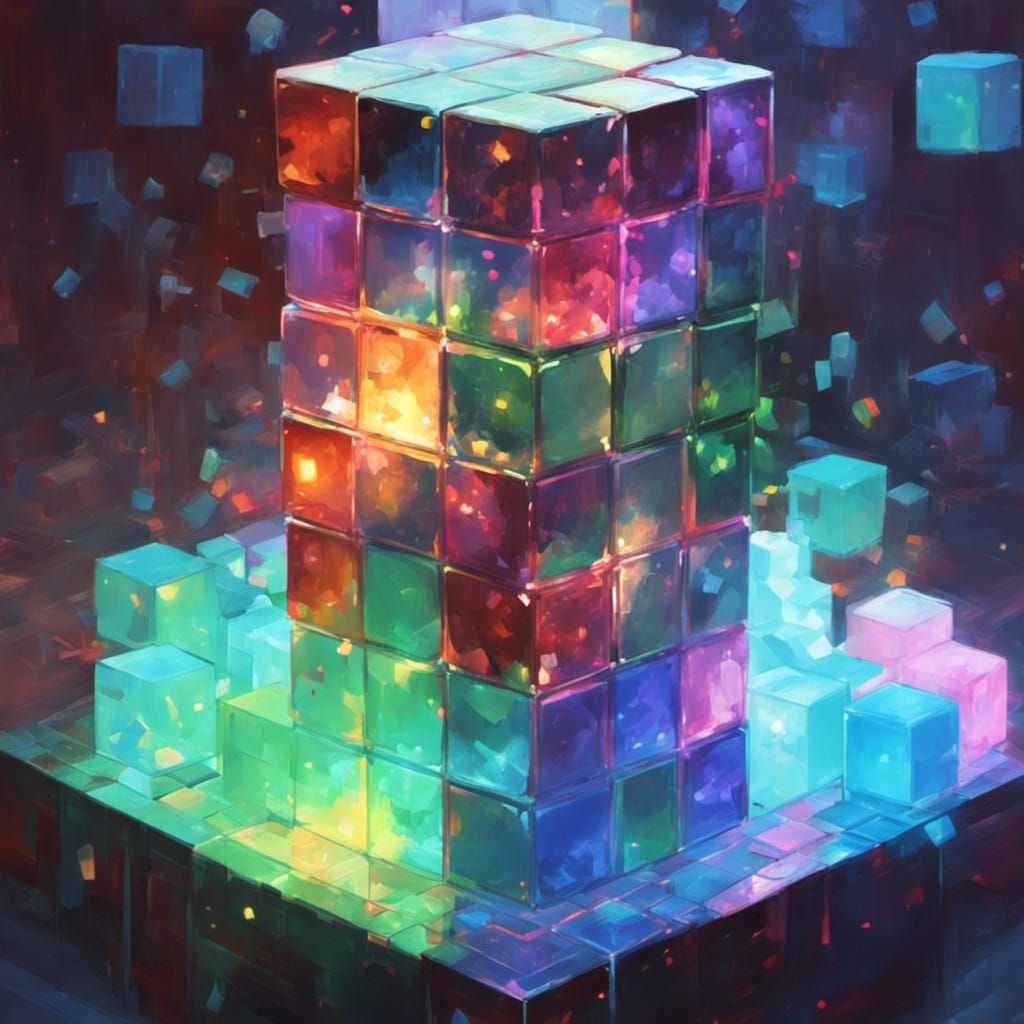 Cosmic, gelatinous Rubic's Cubes