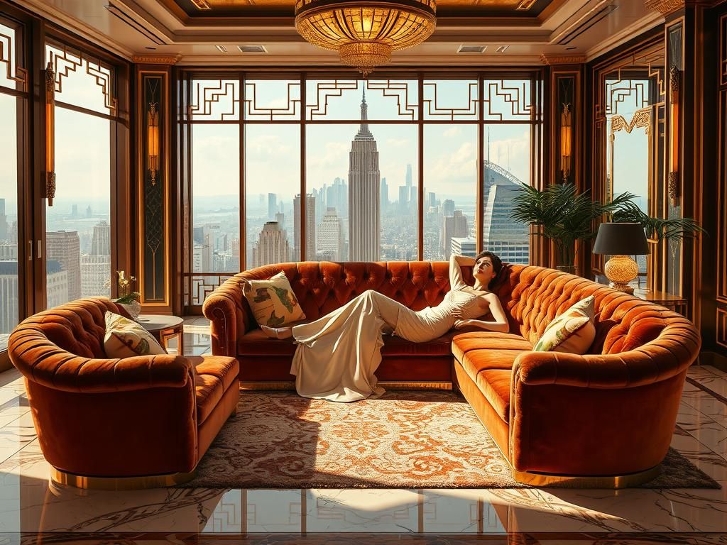 Art Deco luxurious Penthouse.  by @Joris