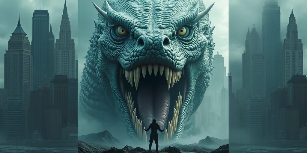 Epic dark fantasy gothic creation I made of jormungandr