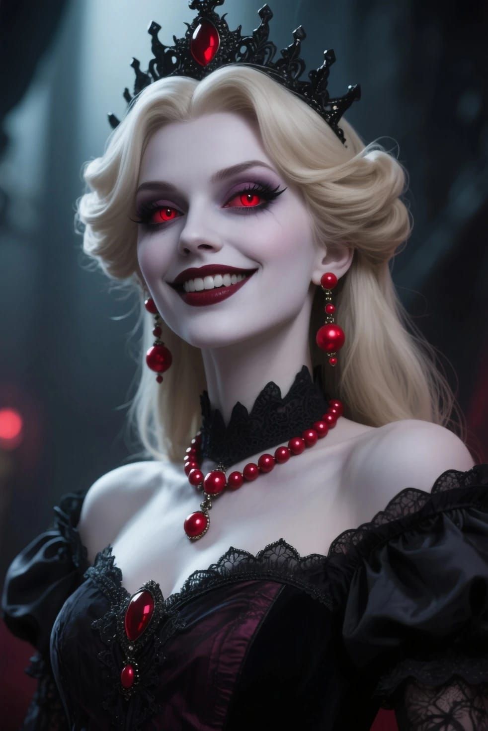 Epic dark fantasy gothic creation I made of shadow queen pri...