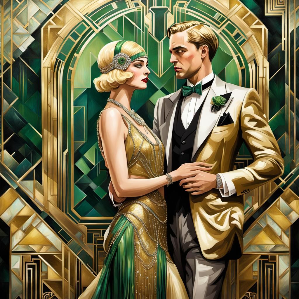 Gatsby and Daisy in a dream  by @RedInMyName