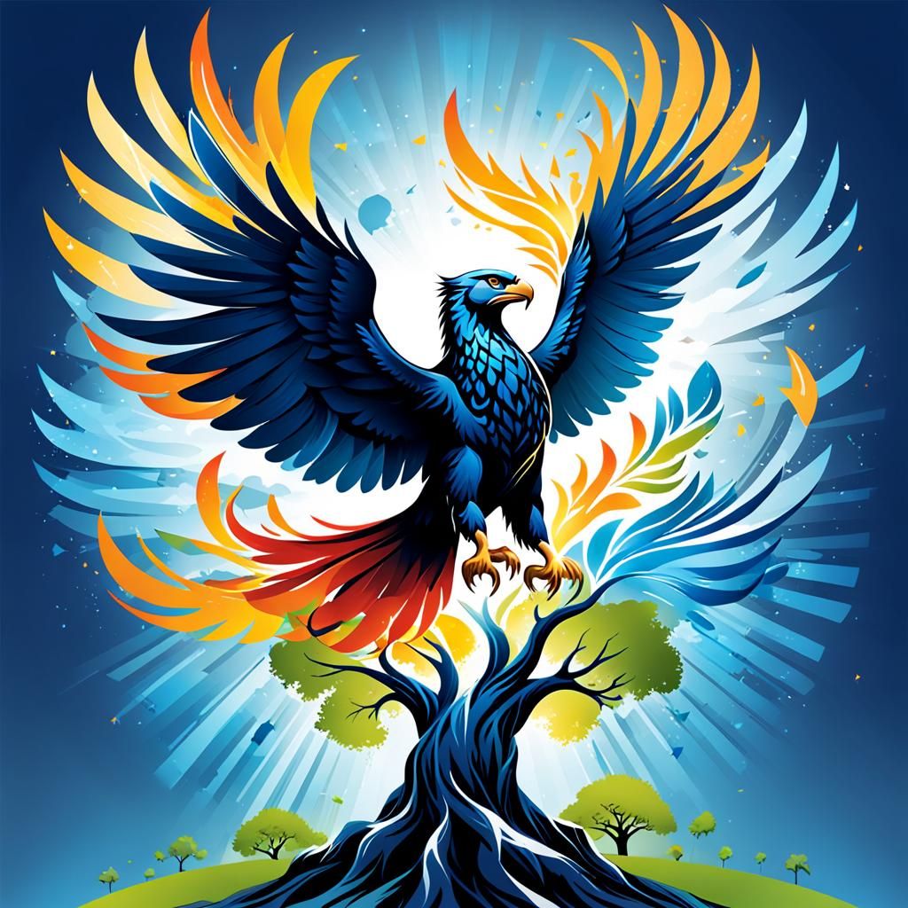 eagle on a tree