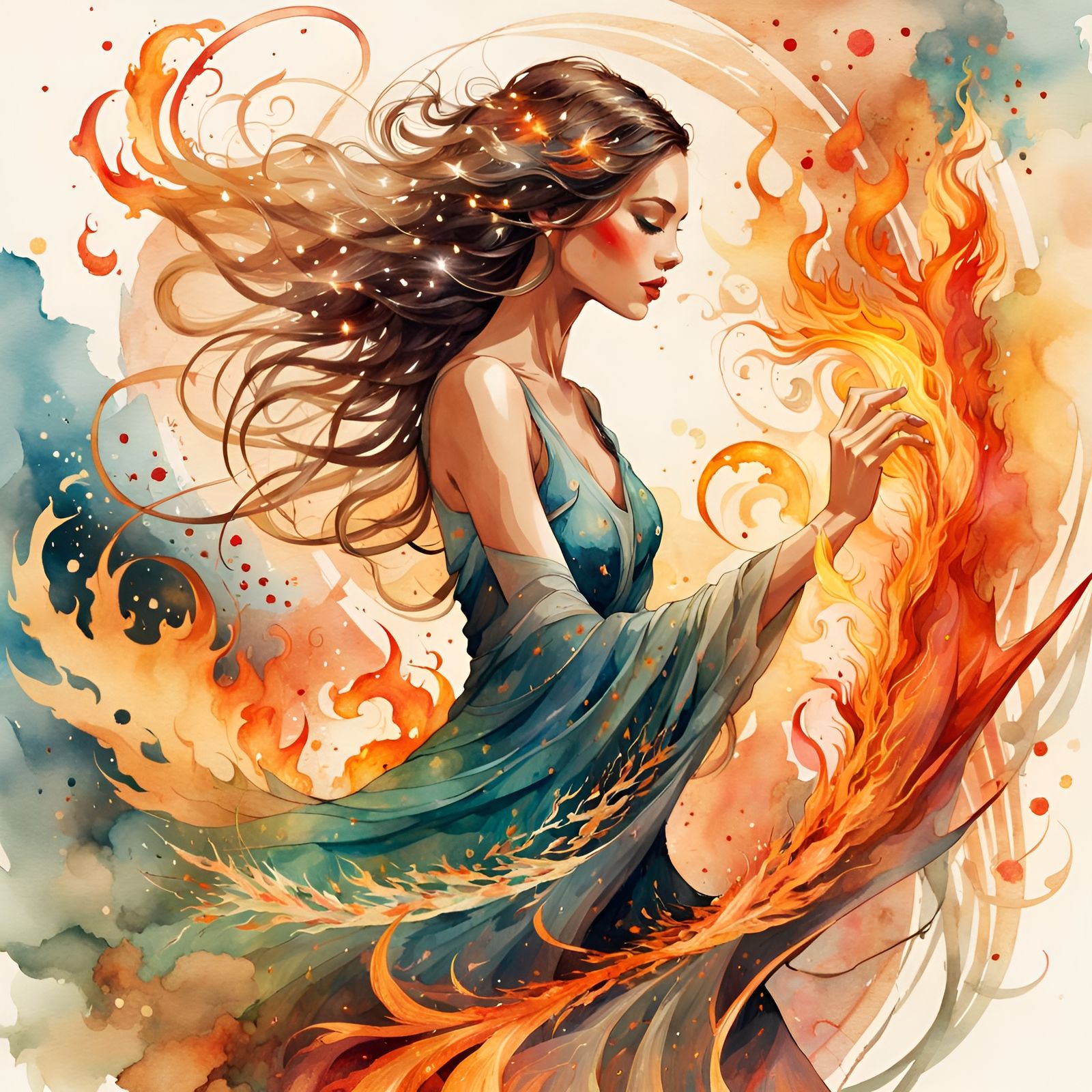 Dancing with Fire  by @Sharonjoy