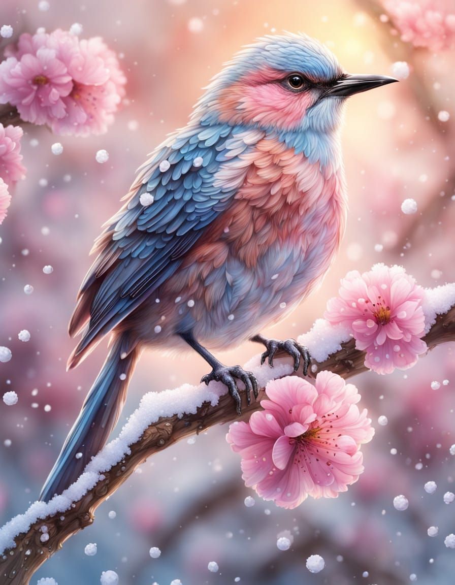 Winter birdy  by @Plats
