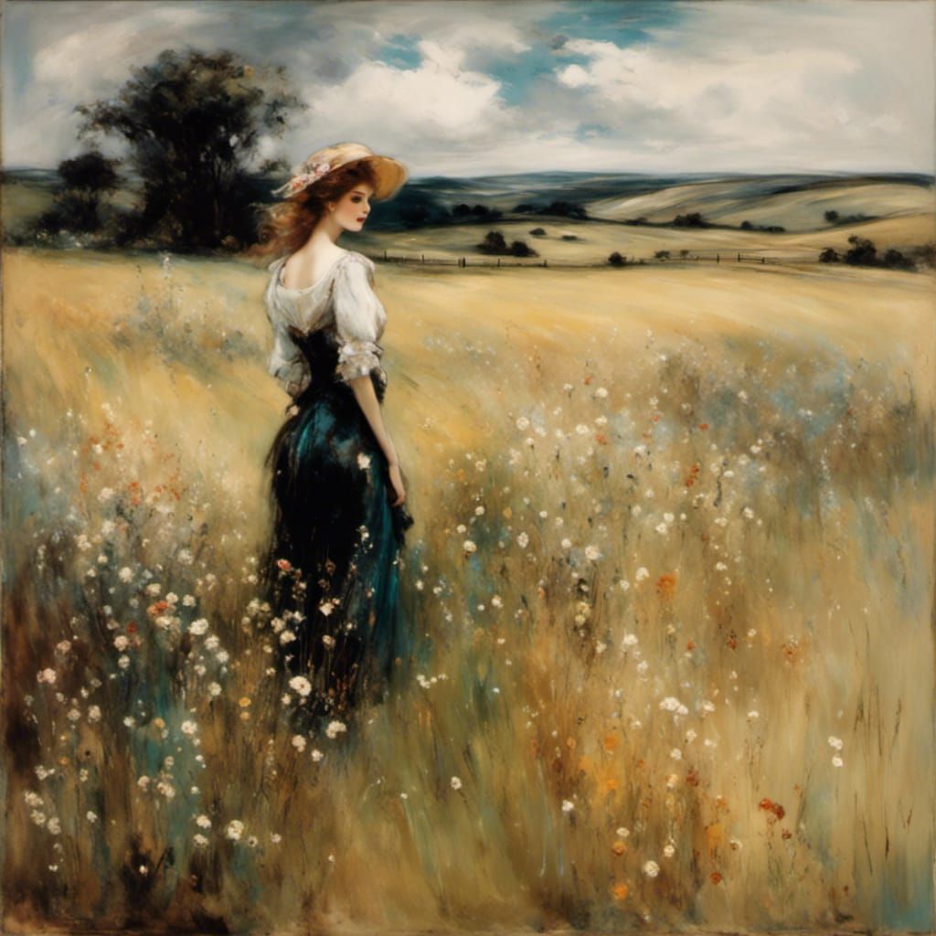 Beautiful farm field <lora:HauntingPortraits:1.0> 