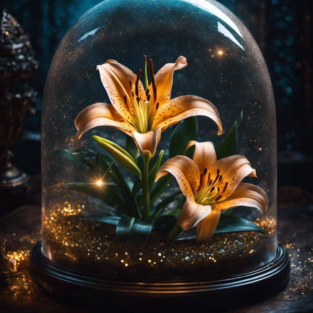 Glowing Pollen From Magical Lilies