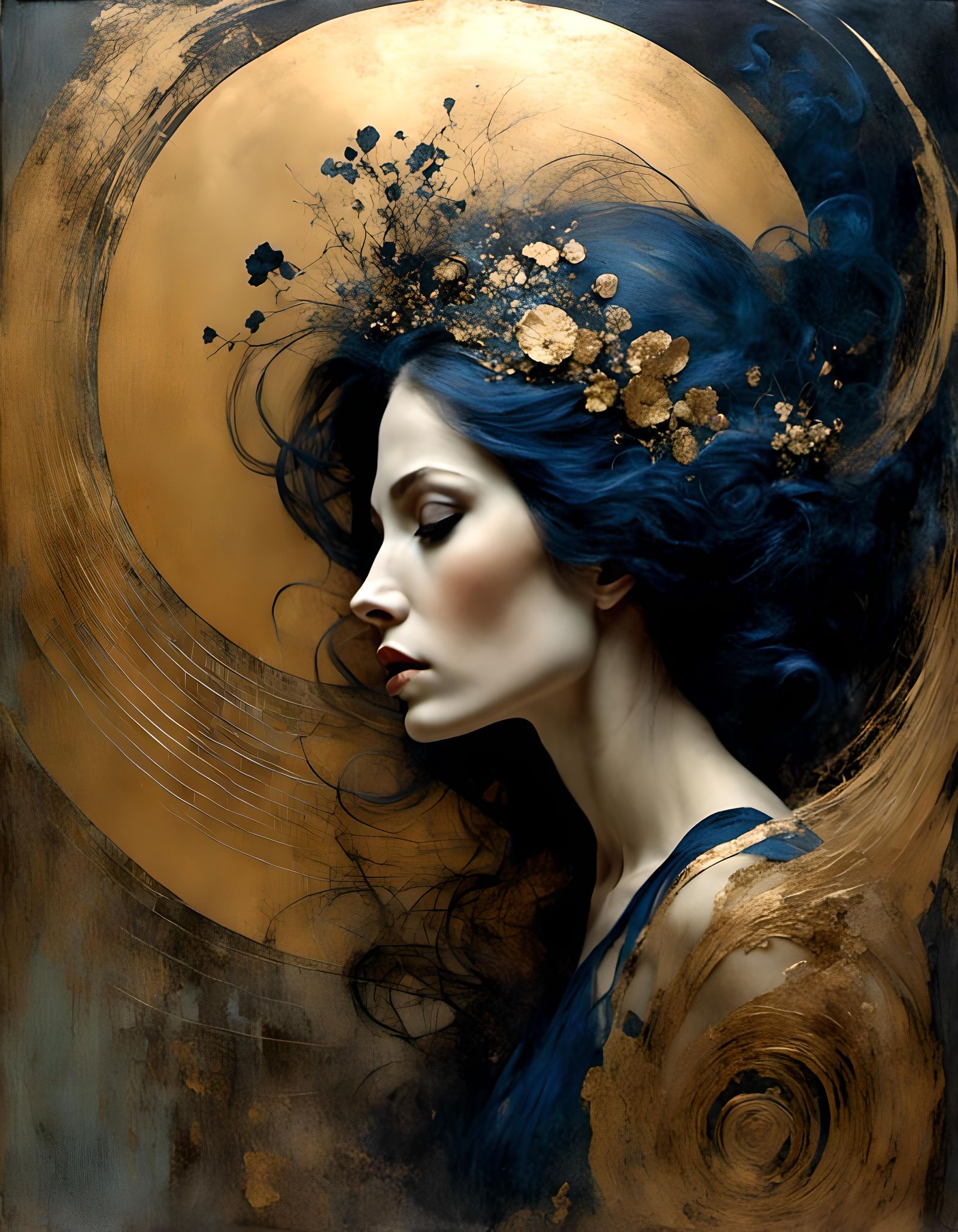 Blue and gold  by @Edana