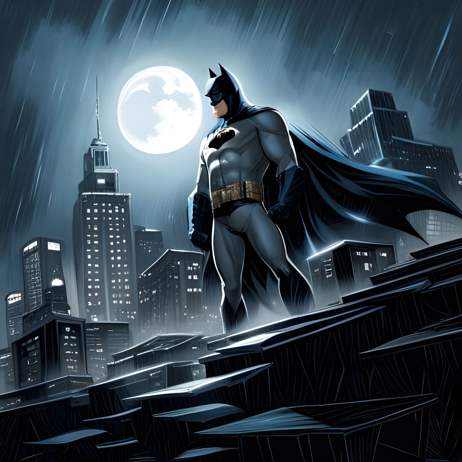 Protecting Gotham - AI Generated Artwork - NightCafe Creator