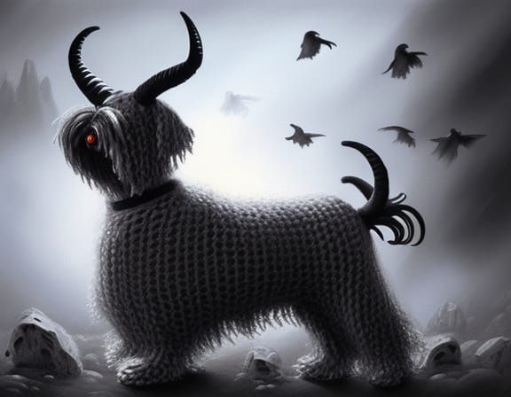 Knitted Horned Schnauzer 2