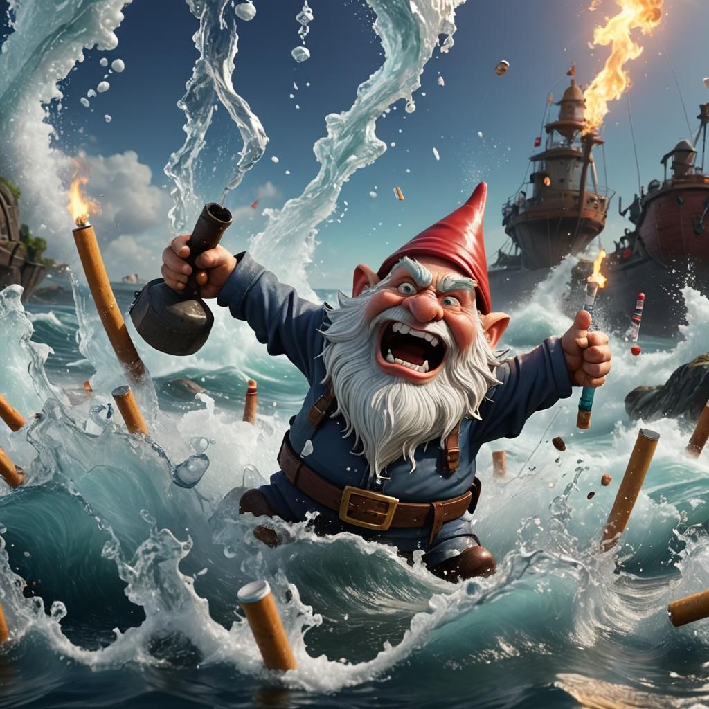 The angry cancer gnome, screaming in rage, because he is out...