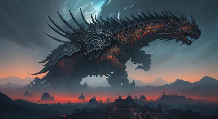 Epic Cinematic Digital Painting of a Bygone Era