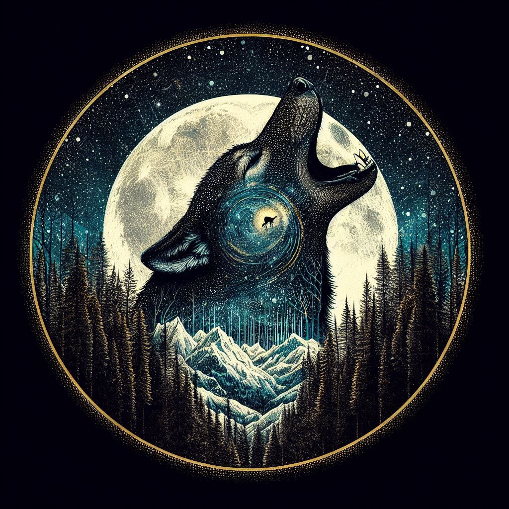 Bark at the moon ai generated artwork nightcafe creator
