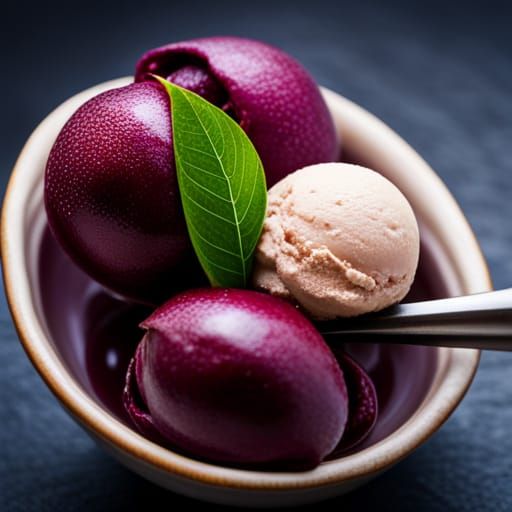 Mangosteen Ice Cream #2 (PH) - AI Generated Artwork - NightCafe Creator