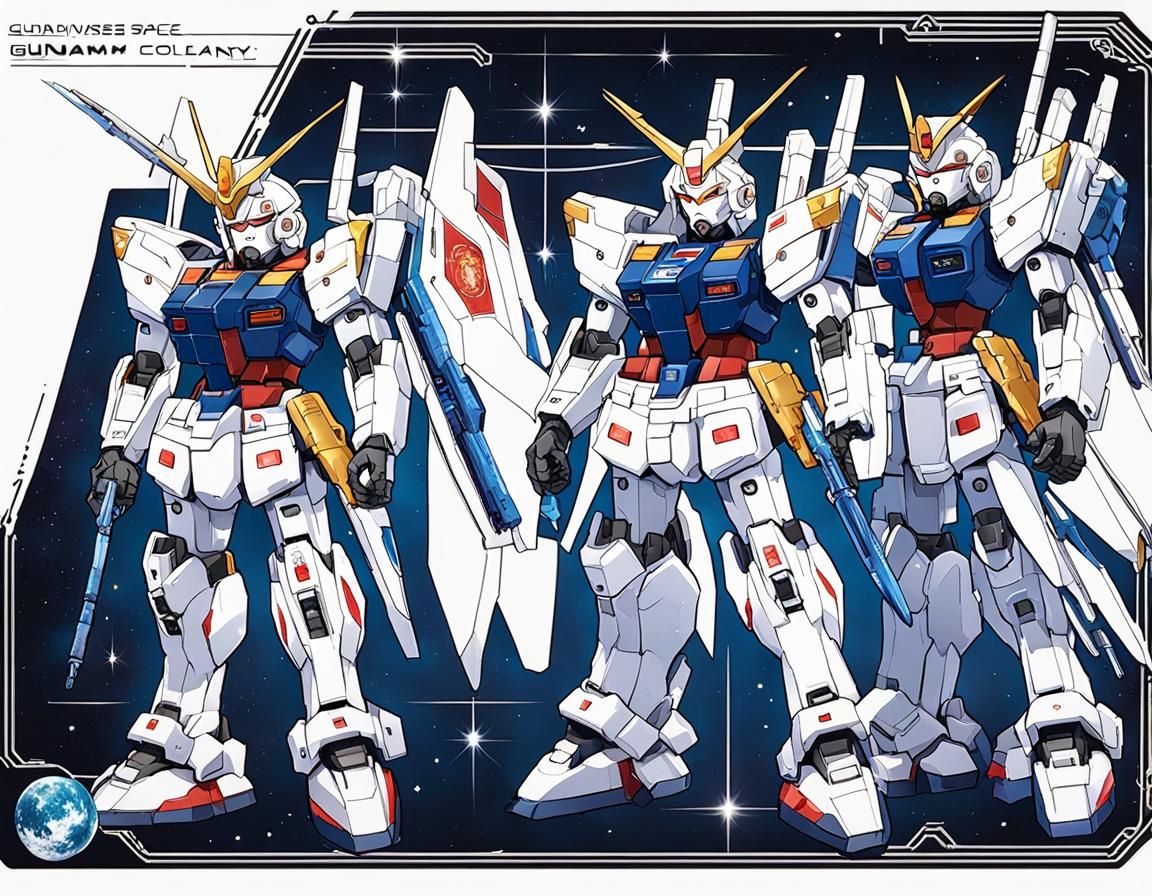 Gundam Universe Postcard - AI Generated Artwork - NightCafe Creator