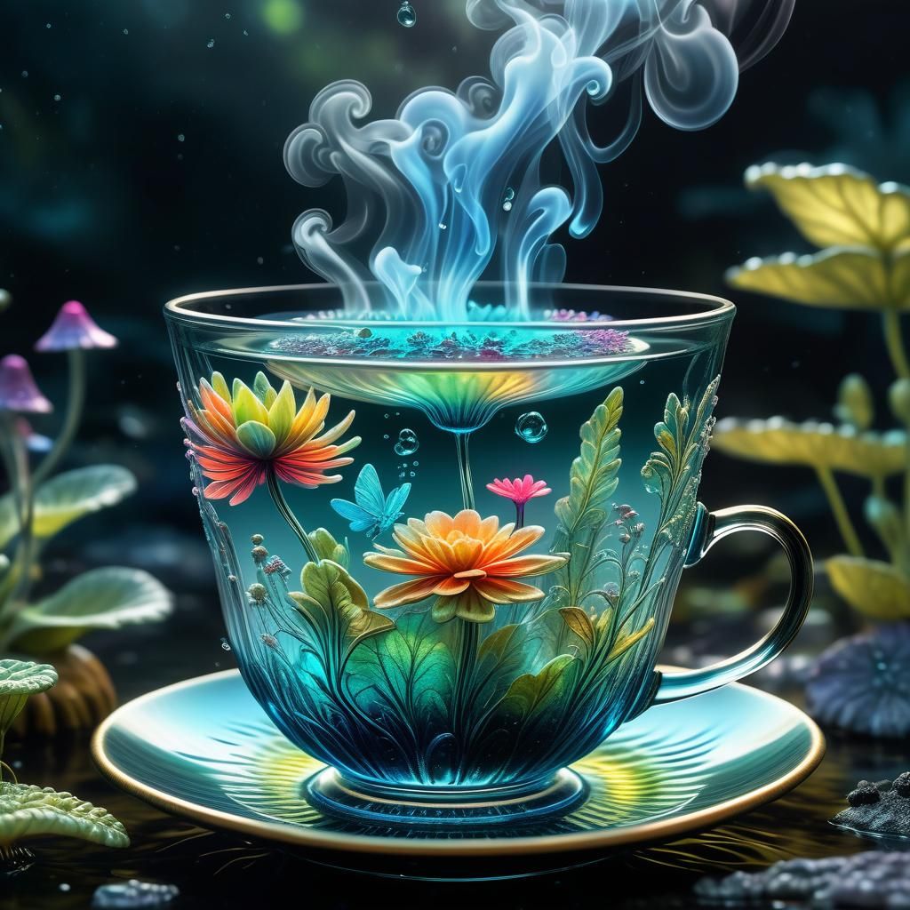 A Magical Cup of Tea. - AI Generated Artwork - NightCafe Creator