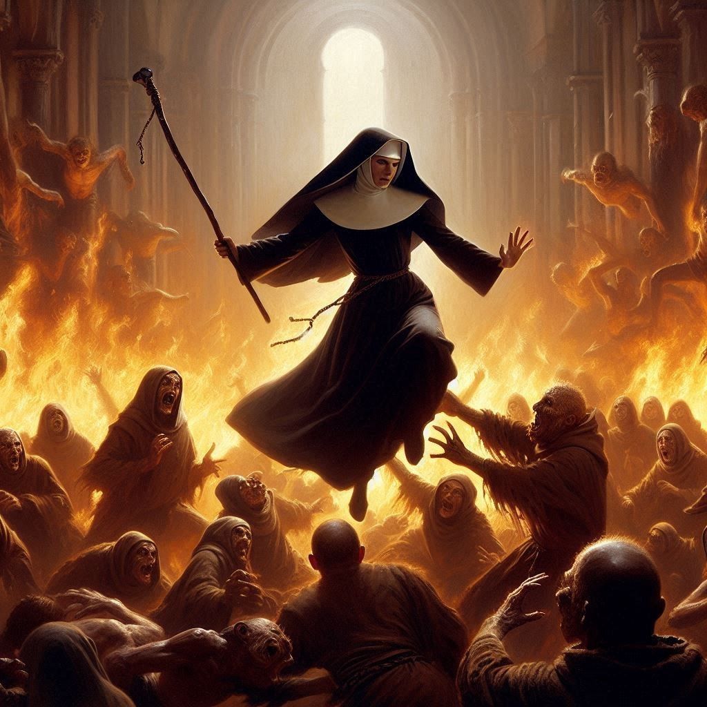 Mother Agnes in the Siege of the Abbey (Gallery)