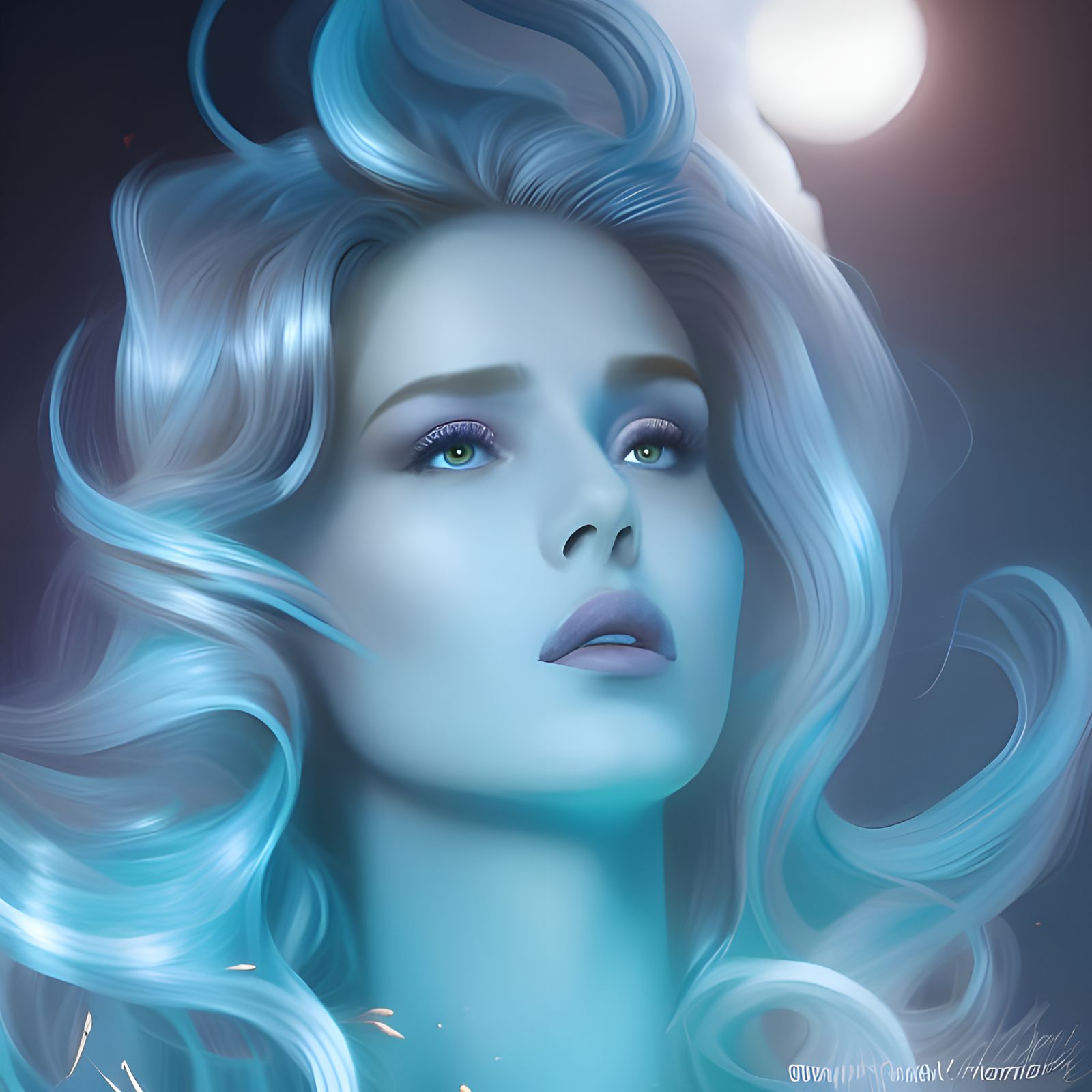 Blue lady