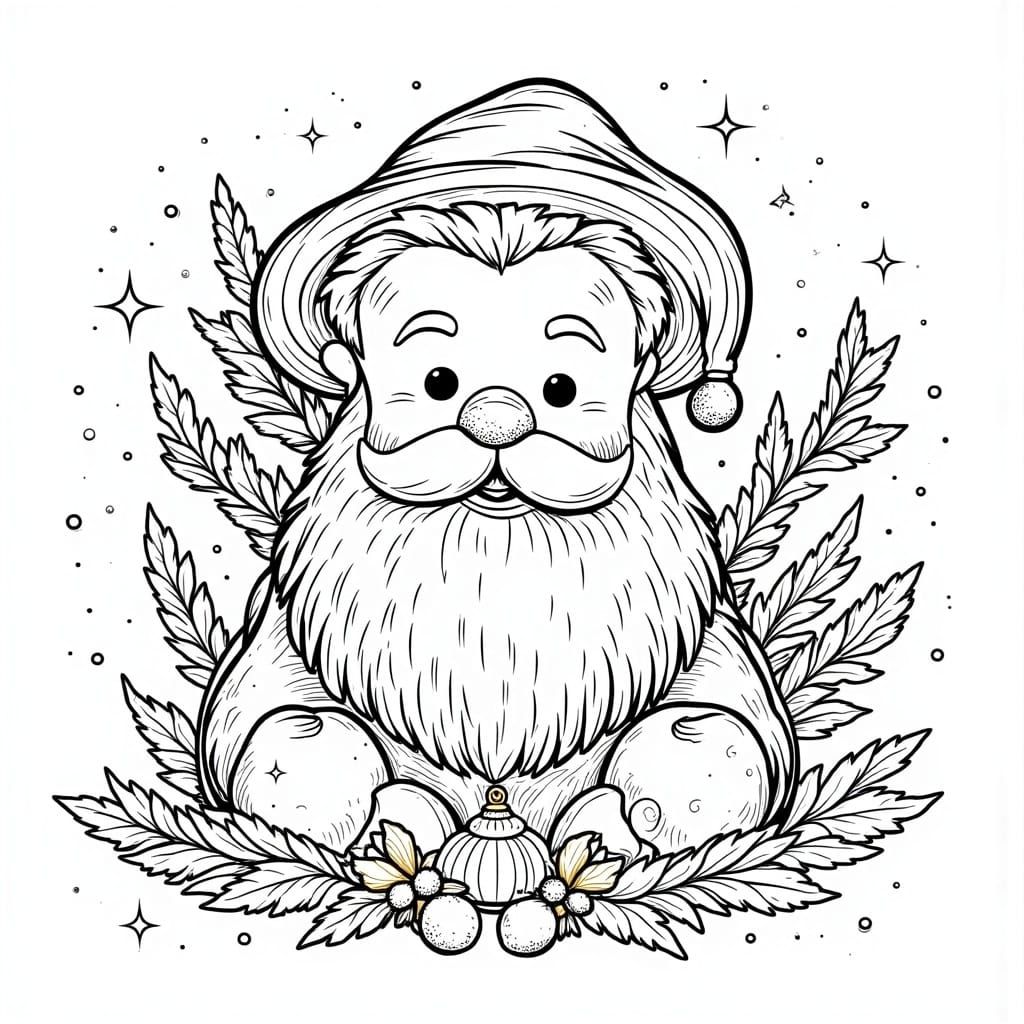 <lora:Line Art:1.0> coloured line art christmas