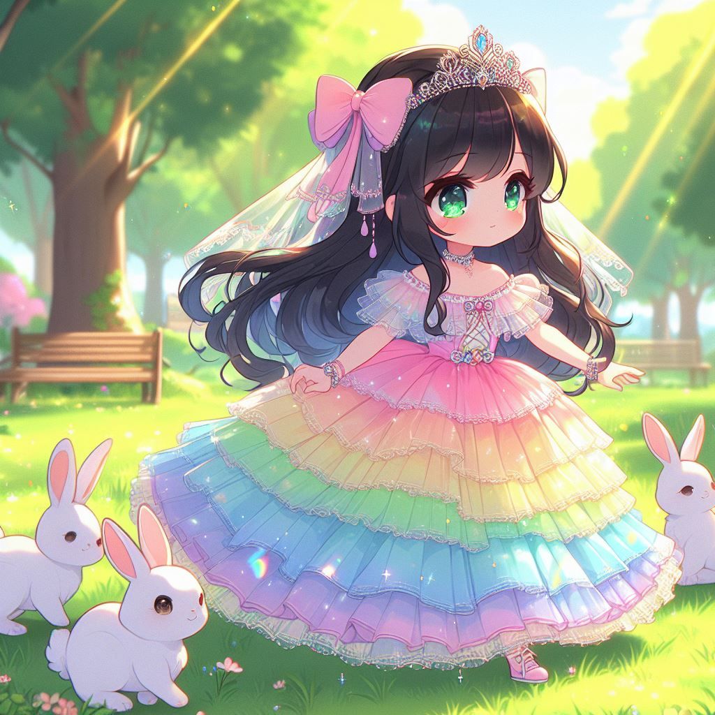 Young Moon in the park