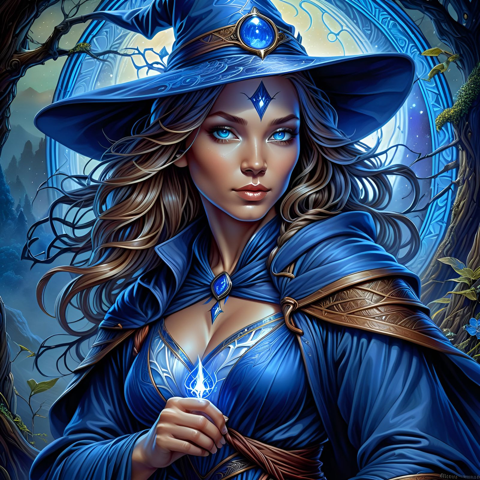Beautiful Royal Blue Sorceress (Real Cartoon XL v4)  by @BlakeRaven