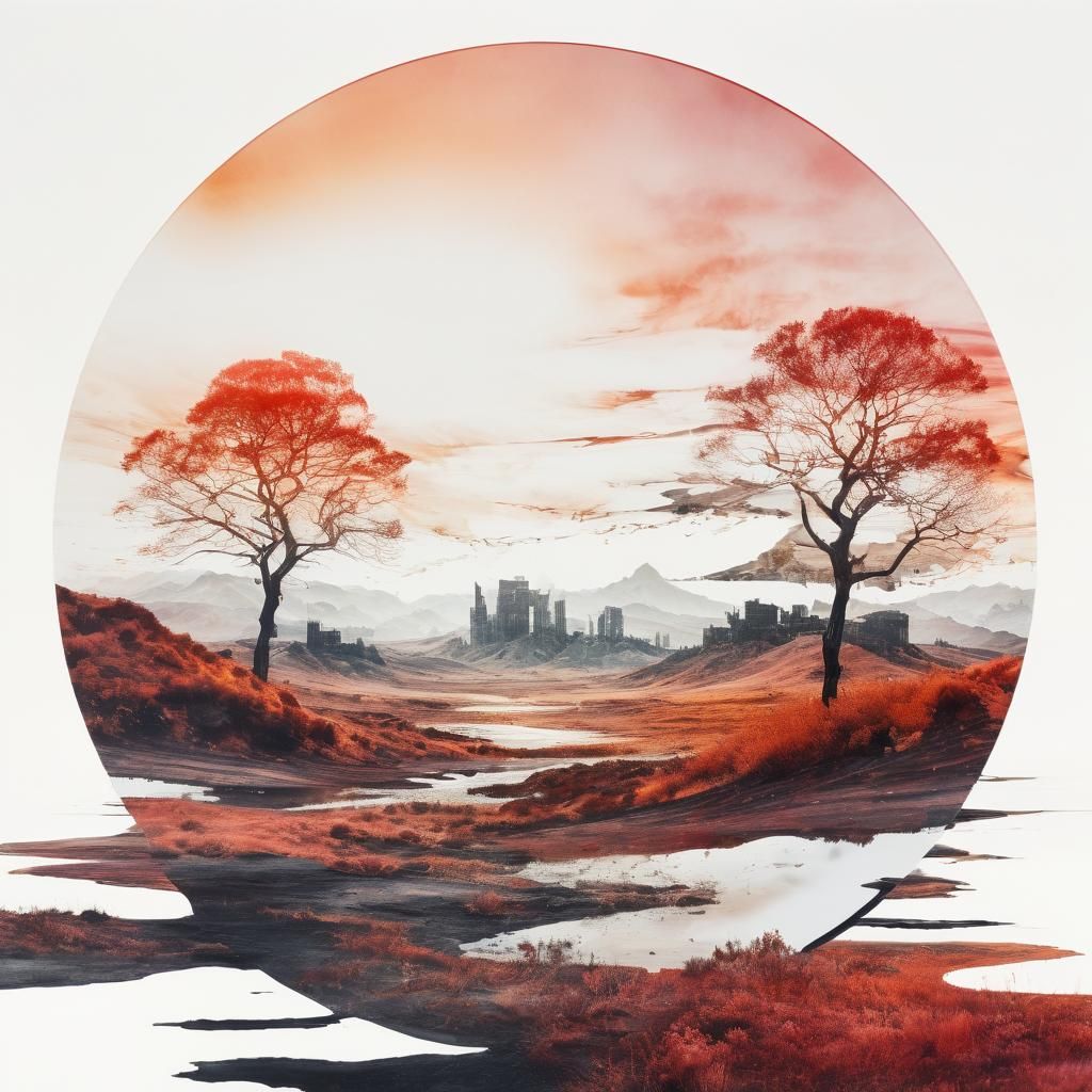 dystopian landscape in autumn