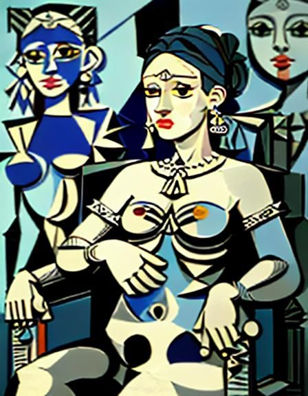 Girl with a Pearl Earring (by Pablo Picasso)