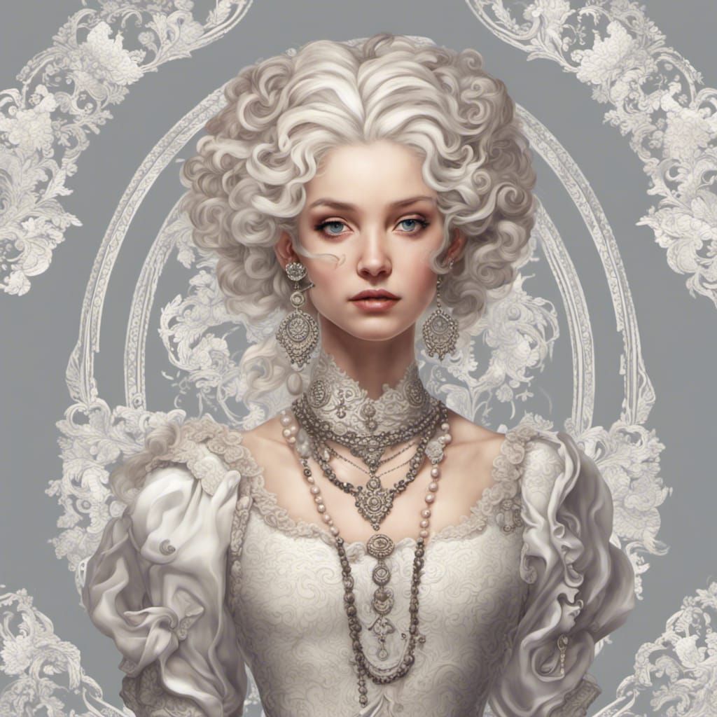 Lady in bianco
