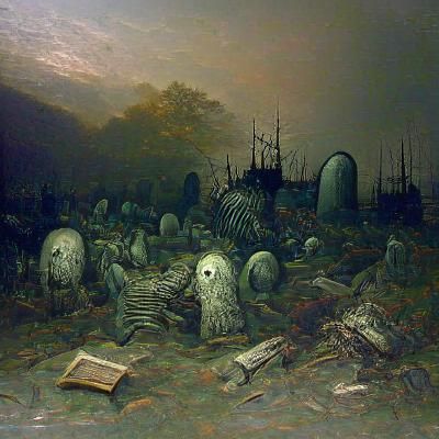 Post Apocalyptic Graveyard