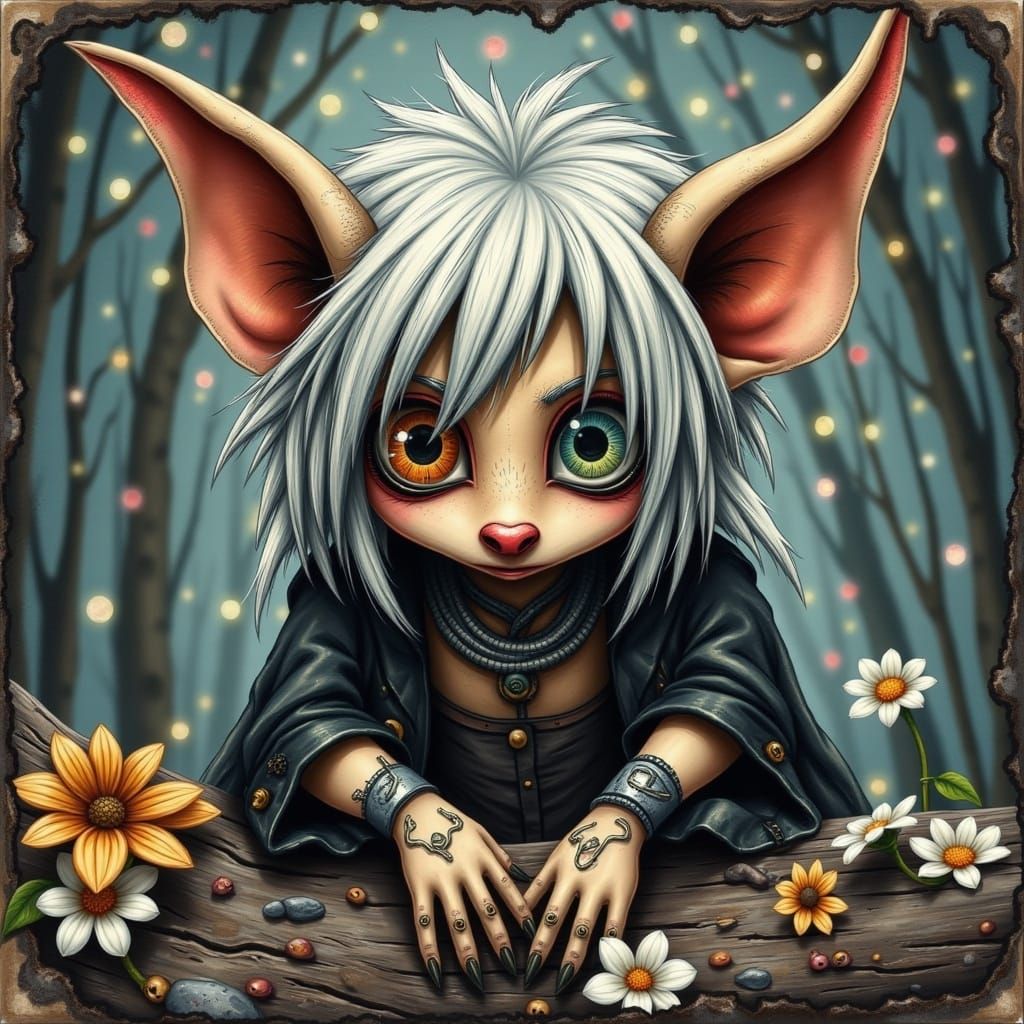 Gelfling In the Woods <lora:Crazy Eyes:1.0>