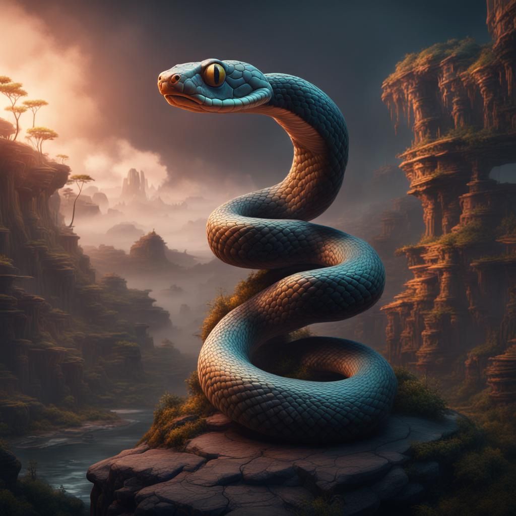 Snake world - AI Generated Artwork - NightCafe Creator