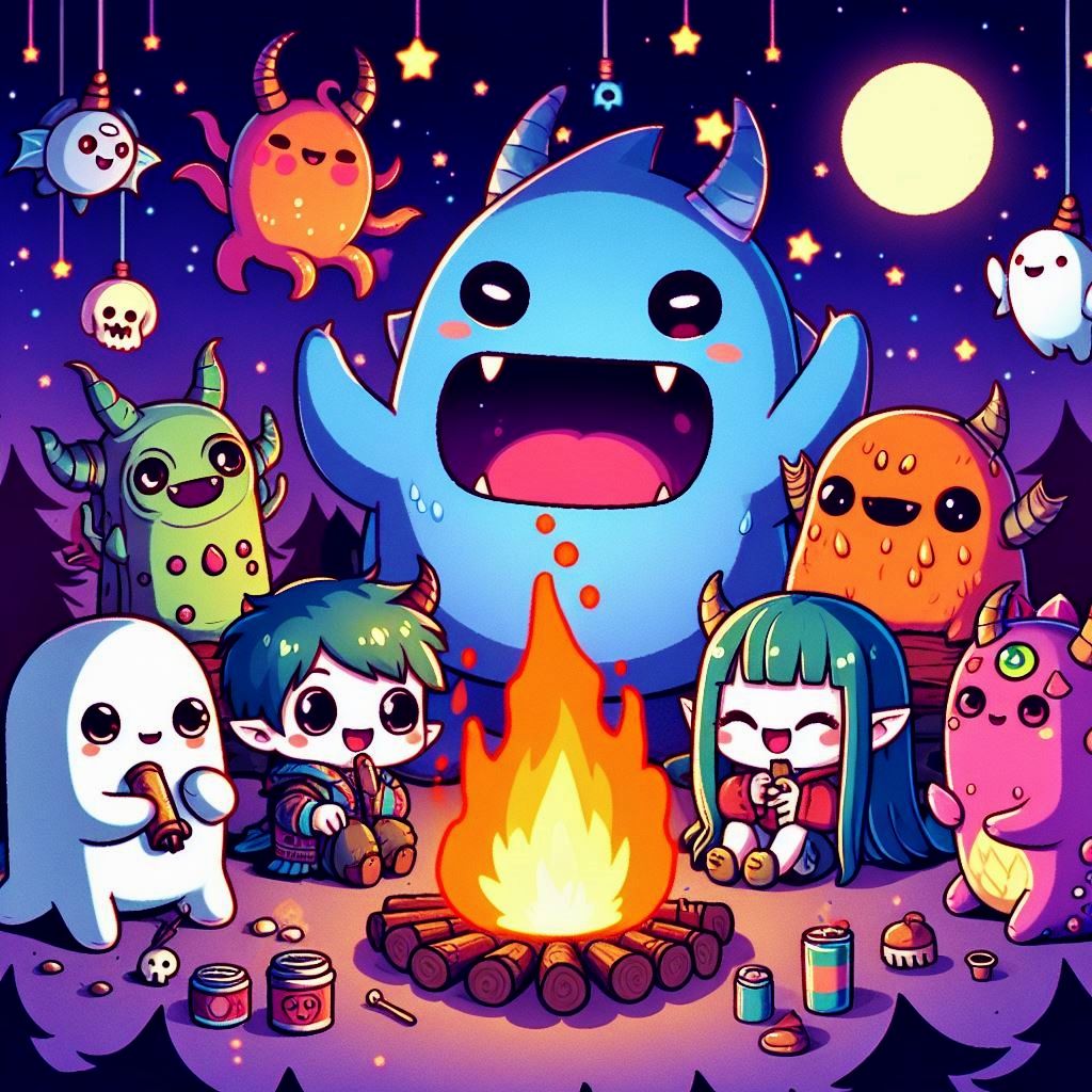 What stories do monsters tell at a campfire?