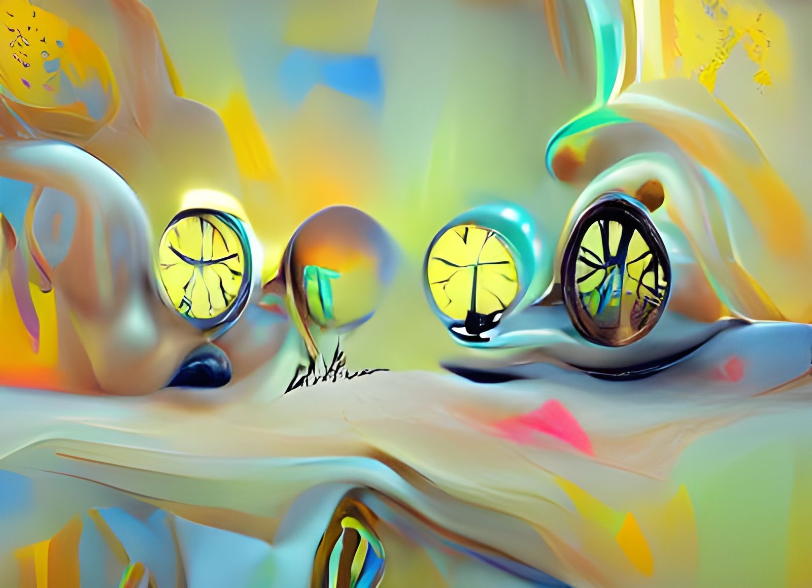 Ticking clocks AI Generated Artwork NightCafe Creator