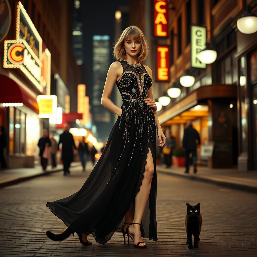 Elegant Singer Channels Old Hollywood Glamour on 1900s Chica...