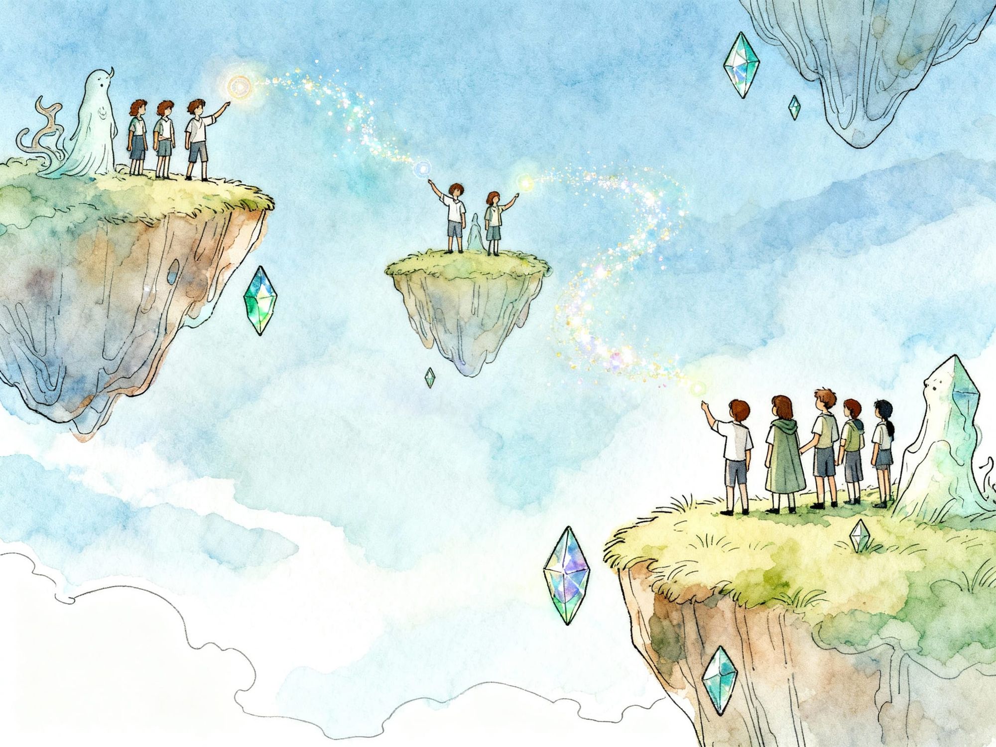 Magical floating islands