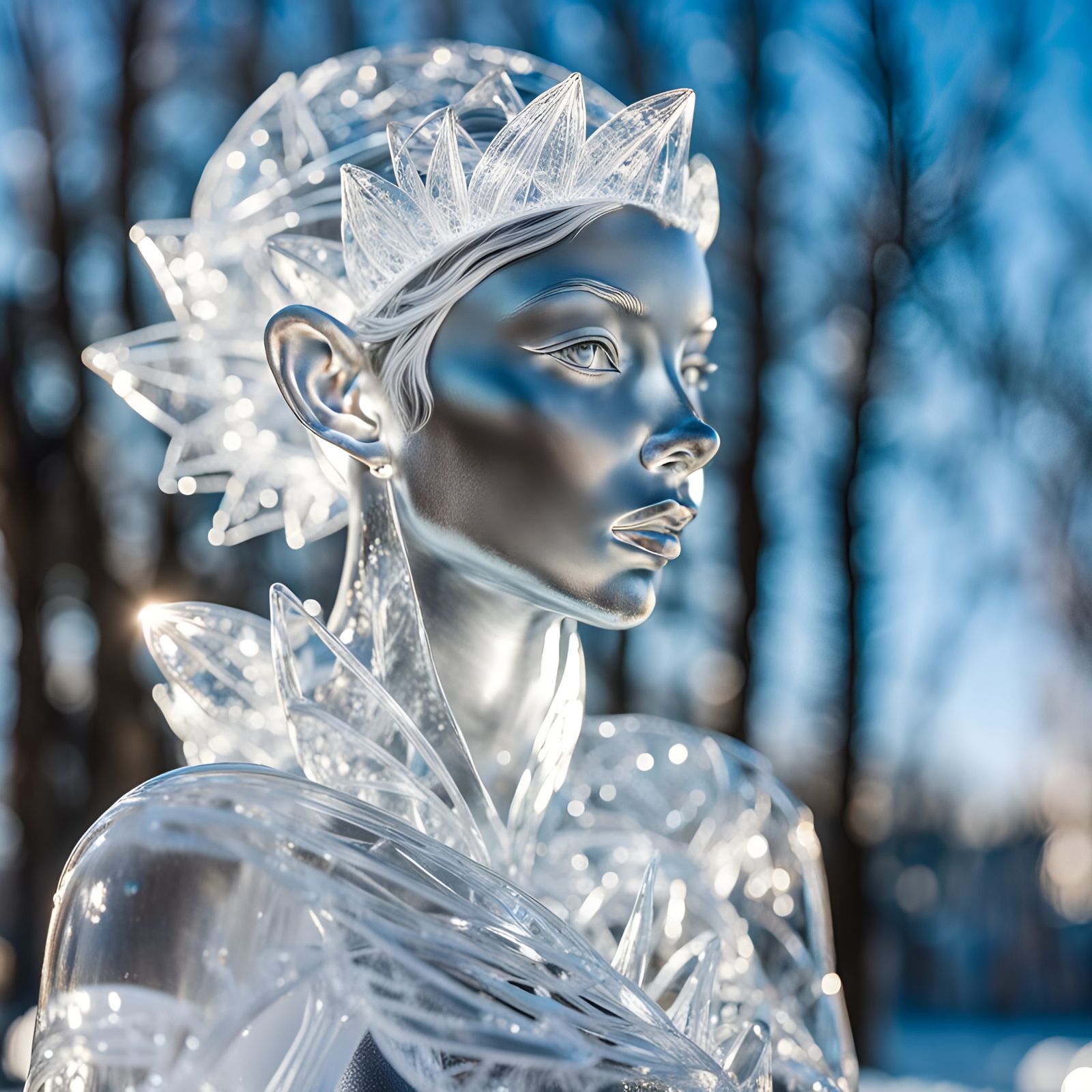 Sprite Ice Sculpture  by @Zardoz