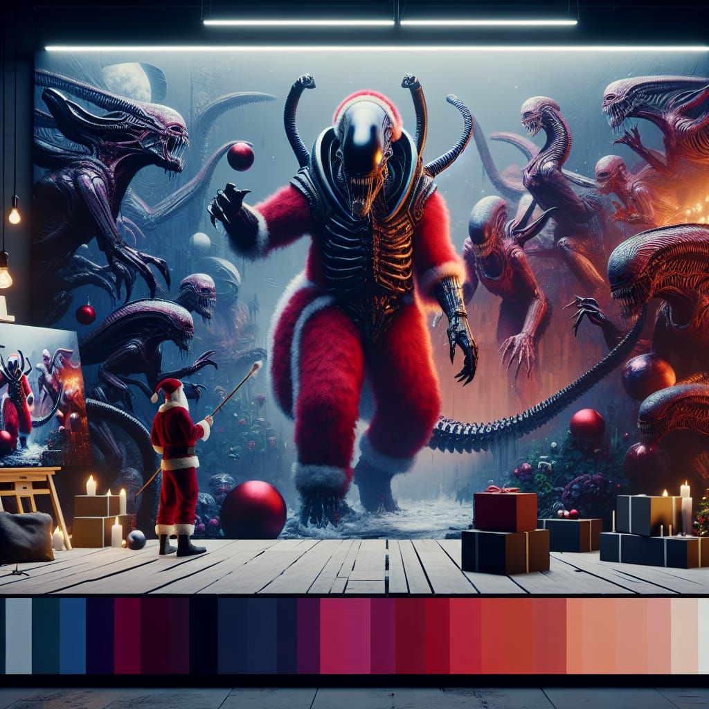 xenomorph santa horror