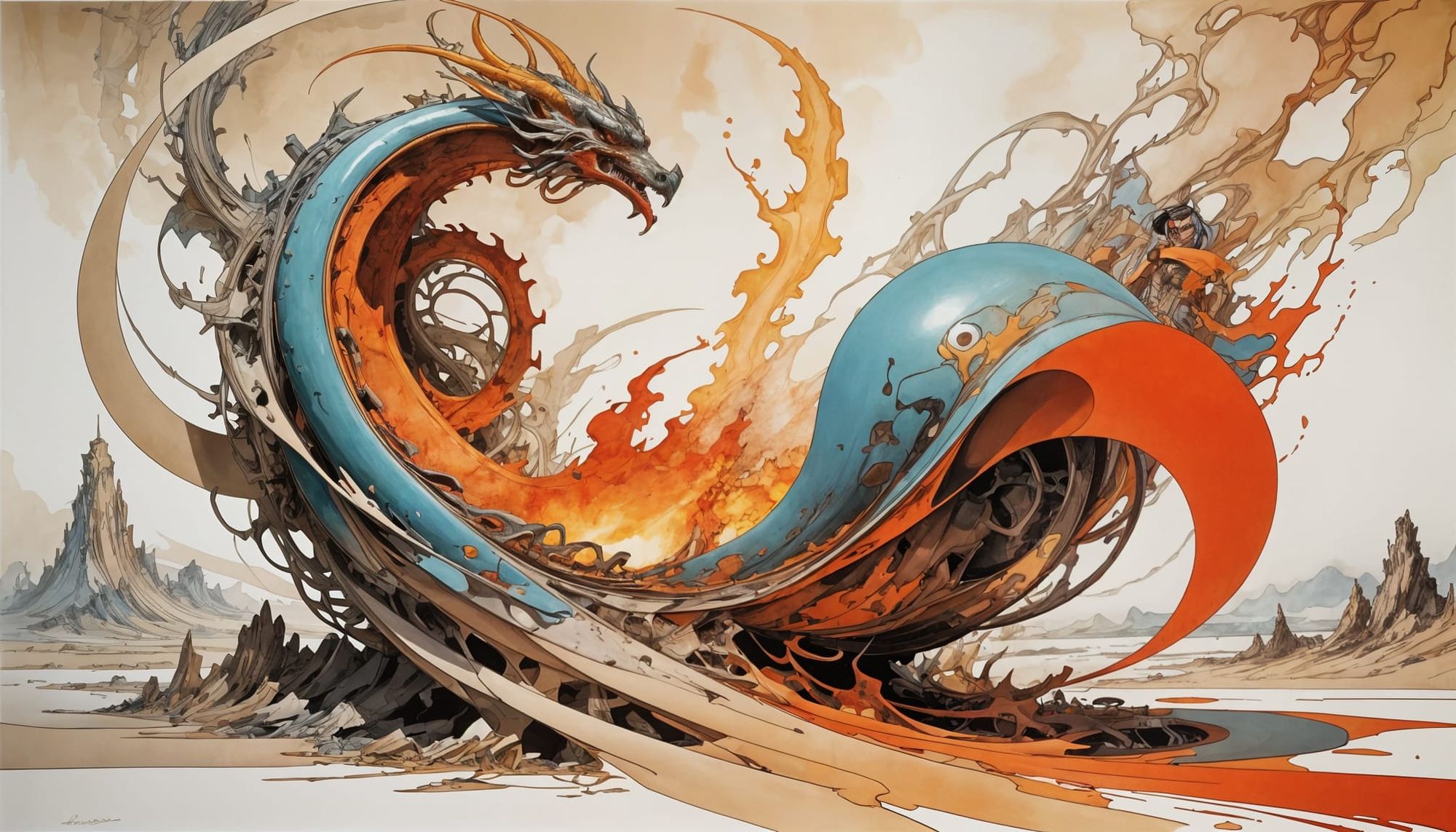 Abstract Stylized Figure