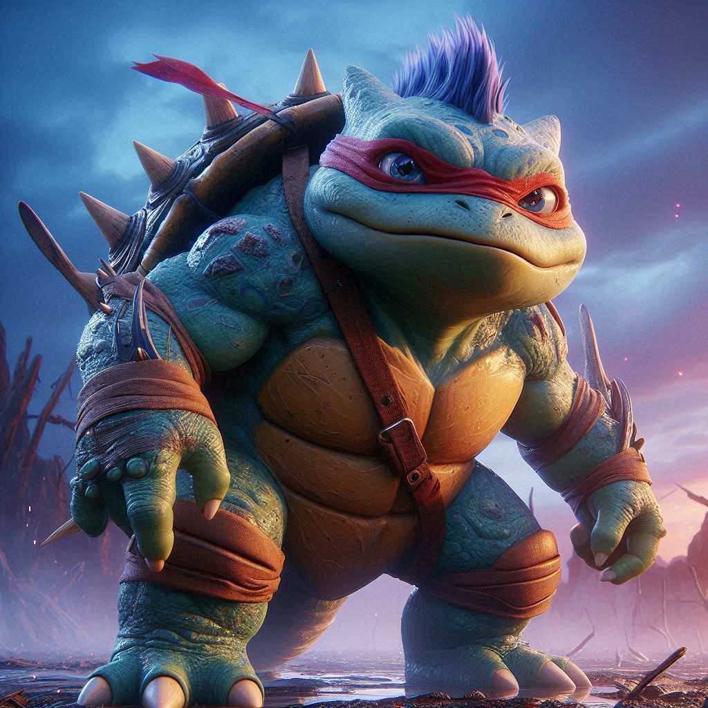 Bulbasaur in a half shell